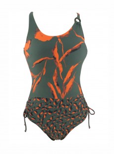 Maillot de bain sculptant 1 pièce imprimé Diana Laces - Matisse - Miradonna