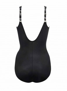 Maillot de bain gainant Oceanus Noir - Solids -  "W" -Miraclesuit Swimwear   