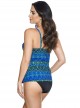 Tankini Love Knot imprimé graphique bleu - Ocean Ombre - "M" - Miraclesuit Swimwear