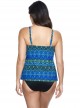 Tankini Love Knot imprimé graphique bleu - Ocean Ombre - "M" - Miraclesuit Swimwear