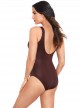 Maillot de bain gainant Revele Marron - Rock Solid - "M" - Miraclesuit Swimwear