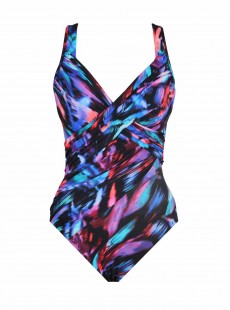 Maillot de bain gainant Revele imprimé fleuri multicolore - Fuego Floral - "M" - Miraclesuit Swimwear