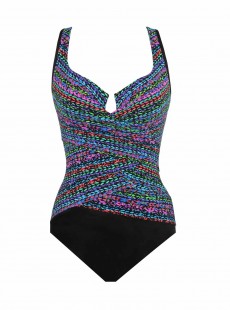 Maillot de bain une pièce Layered Escape Multicolore - Stitch It - "M" - Miraclesuit Swimwear