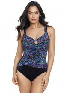 Maillot de bain une pièce Layered Escape Multicolore - Stitch It - "M" - Miraclesuit Swimwear