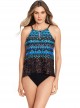 Tankini Peephole Bleu - Untamed - "M" - Miraclesuit Swimwear