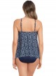 Tankini Peephole Bleu - Silver Shores - "M" - Miraclesuit Swimwear