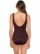 Maillot de bain gainant Esmerelda Marron - Twisted Sisters - "M" - Miraclesuit Swimwear