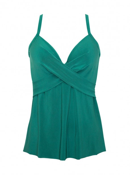 Tankini Allura Vert - Rock Solid - "M" - Miraclesuit Swimwear