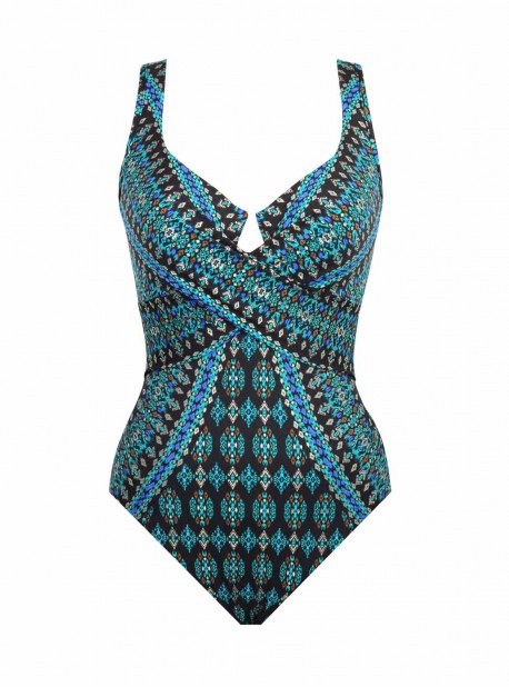 Maillot de bain une pièce Criss Cross Escape Vert -  Amarna - "M" - Miraclesuit Swimwear