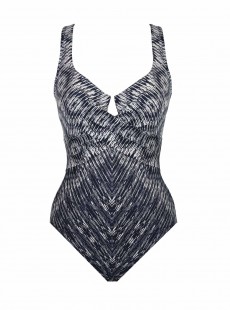 Maillot de bain une pièce Criss Cross Escape Bleu -  Silver Shores - "M" - Miraclesuit Swimwear