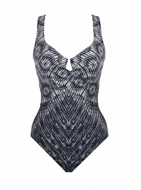 Maillot de bain une pièce Criss Cross Escape Bleu -  Silver Shores - "M" - Miraclesuit Swimwear