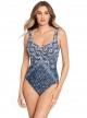 Maillot de bain une pièce Criss Cross Escape Bleu -  Silver Shores - "M" - Miraclesuit Swimwear