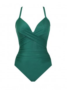 Maillot de bain une pièce Captivate Vert - Rock Solid - "M" - Miraclesuit Swimwear