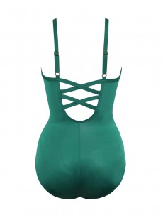 Maillot de bain une pièce Captivate Vert - Rock Solid - "M" - Miraclesuit Swimwear