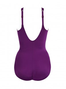 Maillot de bain gainant Aphrodite Violet - Rock Solid - "M" - Miraclesuit swimwear