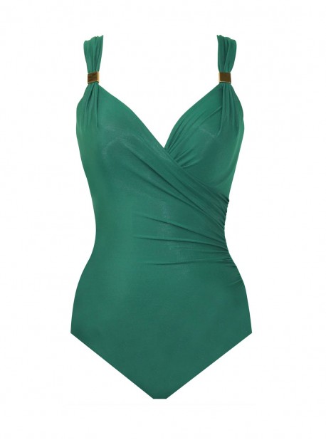 Maillot de bain une pièce Siren Vert - Razzle Dazzle - "M" - Miraclesuit Swimwear