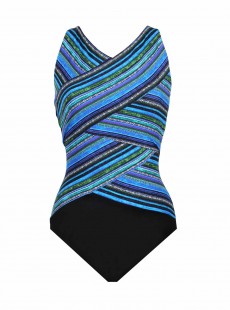 Maillot de bain une pièce Brio Bleu - Veranda - "M" - Miraclesuit Swimwear