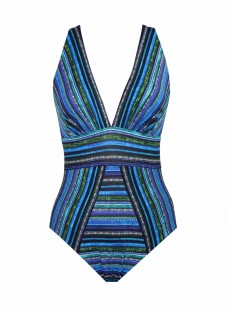 Maillot de bain une pièce Odyssey Bleu - Veranda - "M" - Miraclesuit Swimwear