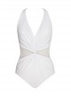 Maillot de bain une pièce gainant Wrapture Blanc - Illusionists - " M " - Miraclesuit Swimwear