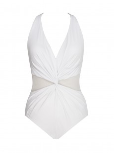 Maillot de bain une pièce gainant Wrapture Blanc - Illusionists - " M " - Miraclesuit Swimwear
