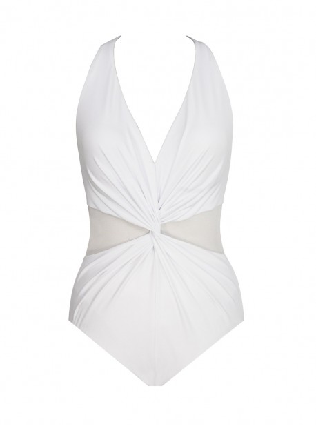 Maillot de bain une pièce gainant Wrapture Blanc - Illusionists - " M " - Miraclesuit Swimwear