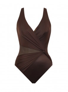 Maillot de bain gainant Circe Marron - Illusionists - "M" - Miraclesuit swimwear