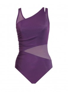 Maillot de bain gainant Azura Violet - Illustionists - "M" -Miraclesuit Swimwear