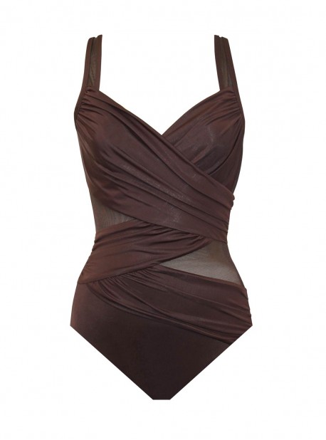 Maillot de bain gainant Madero Marron - Network - "M" - Miraclesuit Swimwear