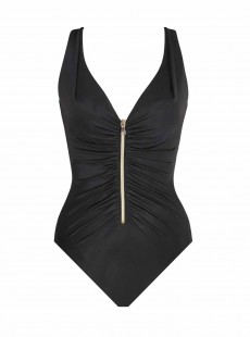 Maillot de bain gainant Zipt Noir - Razzle Dazzle - "M" - Miraclesuit swimwear