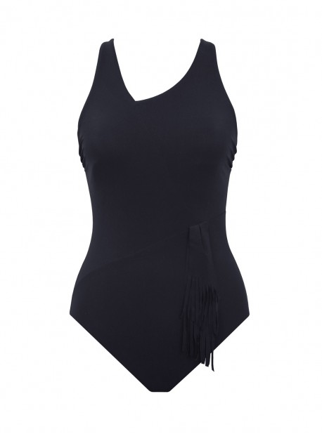 Maillot de bain lissant 1 pièce Sashay noir - Banda - Amoressa