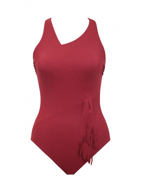 Maillot de bain lissant 1 pièce Sashay rouge - Banda - Amoressa