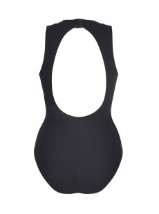 Maillot de bain lissant 1 pièce Bandolier noir - Banda - Amoressa