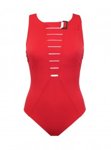 Maillot de bain lissant 1 pièce Constantine rouge - Triomphe - Amoressa