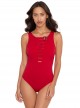 Maillot de bain lissant 1 pièce Constantine rouge - Triomphe - Amoressa