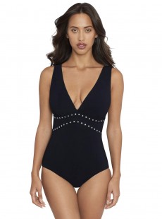 Maillot de bain lissant 1 pièce Lupita Noir - Ophelia - Amoressa