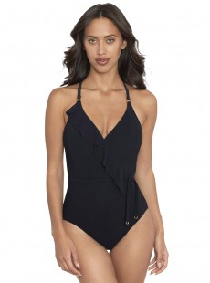 Maillot de bain lissant 1 pièce Beau noir - Flamenco - Amoressa