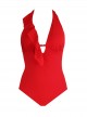 Maillot de bain lissant 1 pièce Marie rouge - Flamenco - Amoressa