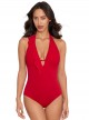 Maillot de bain lissant 1 pièce Marie rouge - Flamenco - Amoressa