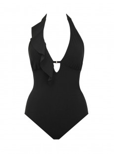 Maillot de bain lissant 1 pièce Marie noir - Flamenco - Amoressa