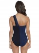 Maillot de bain lissant 1 pièce asymétrique Saturn bleu - Copernicus - Amoressa