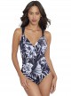 Maillot de bain lissant 1 pièce Horizon - Blue Panther - Amoressa