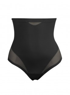 String taille haute noir - Sexy Sheer Shaping