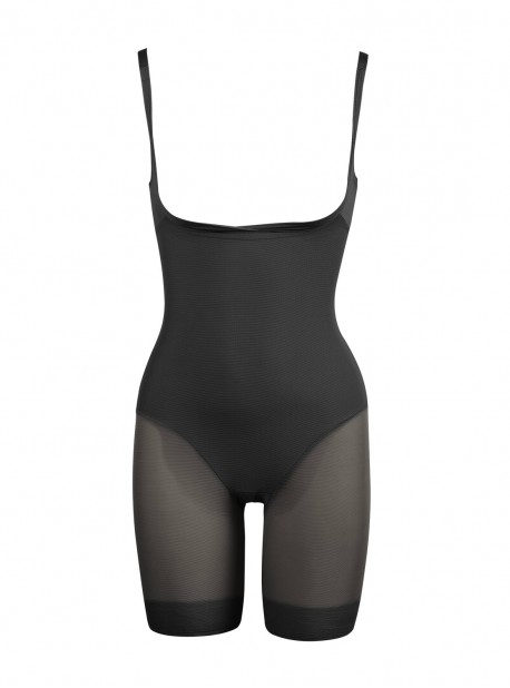 Combinaison panty noire extra-ferme - Sexy Sheer Shaping - Miraclesuit Shapewear